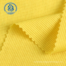 China factory cheap price knitting 2*2 rib fabric 95% polyester 5% spandex for cuff collar hem